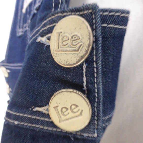 LEE, Union Made, blue overall denim skirt, small - Picture 3 of 7